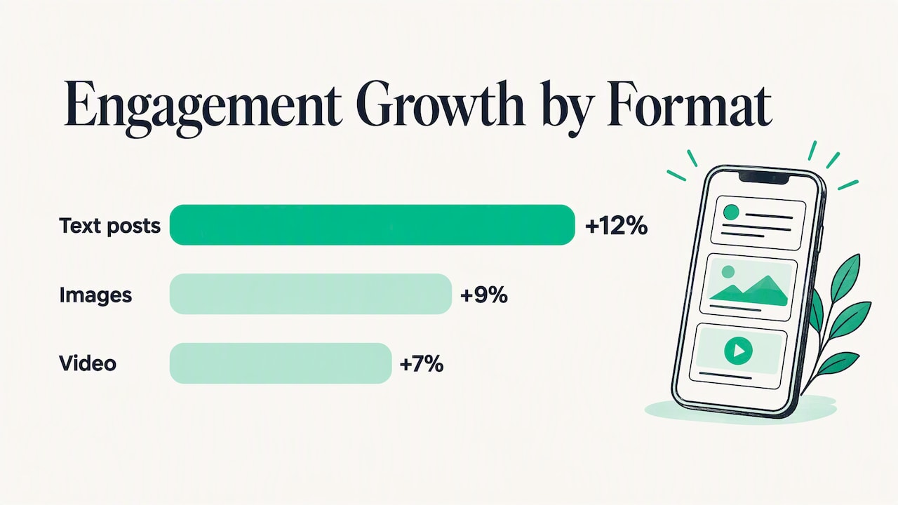 Engagement growth benchmarks by LinkedIn post format